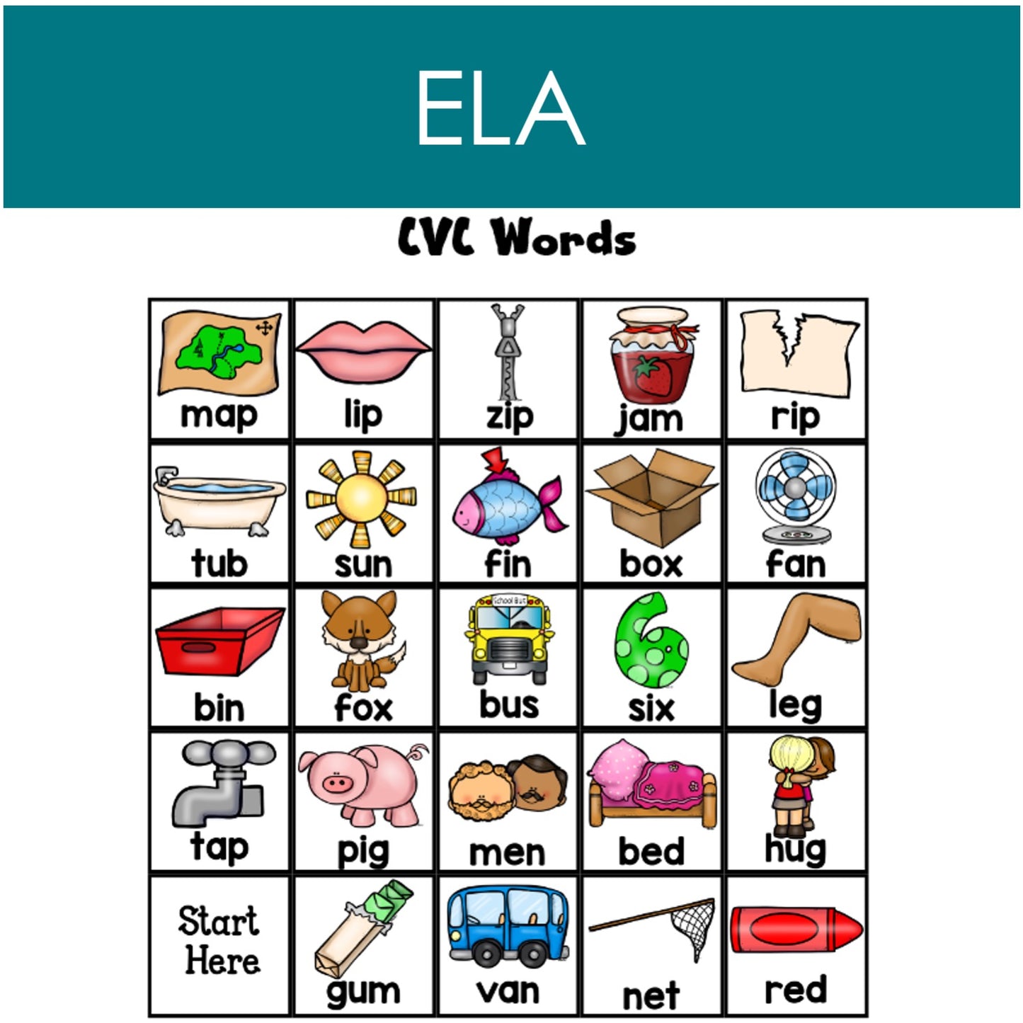 BeeBot Mat CVC Words