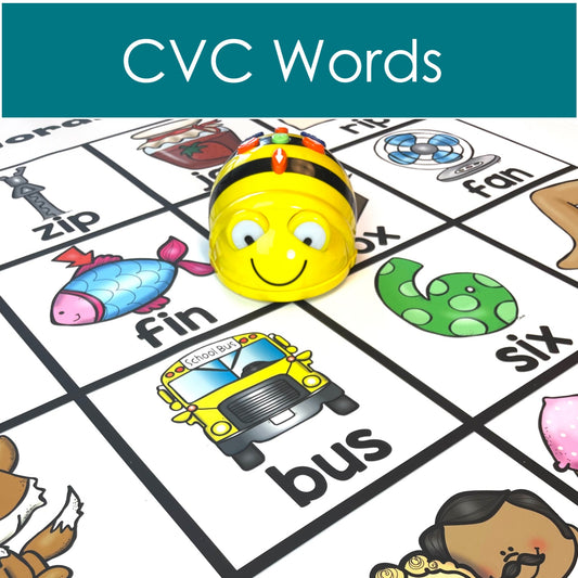 BeeBot Mat reading CVC words
