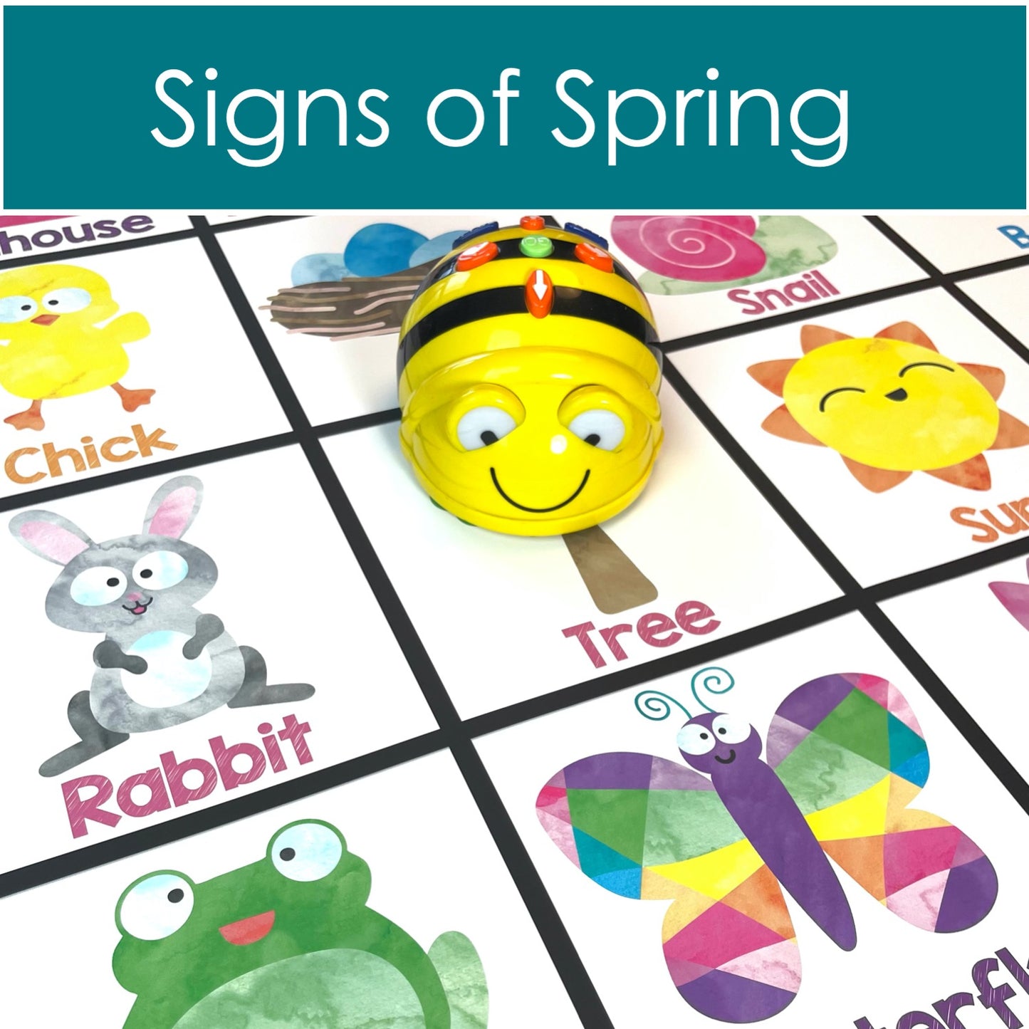 BeeBot mat signs of spring